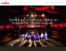 Tablet Screenshot of agence-ondine.com
